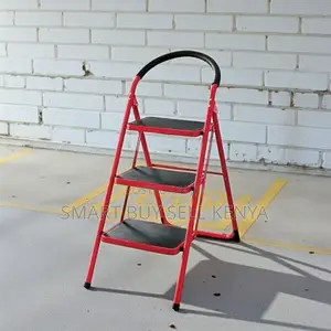 Rust-Resistant Coating 3 Step Non-Slip Foldable Ladder Stepladder