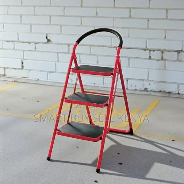 Rust-Resistant Coating 3 Step Non-Slip Foldable Ladder Stepladder