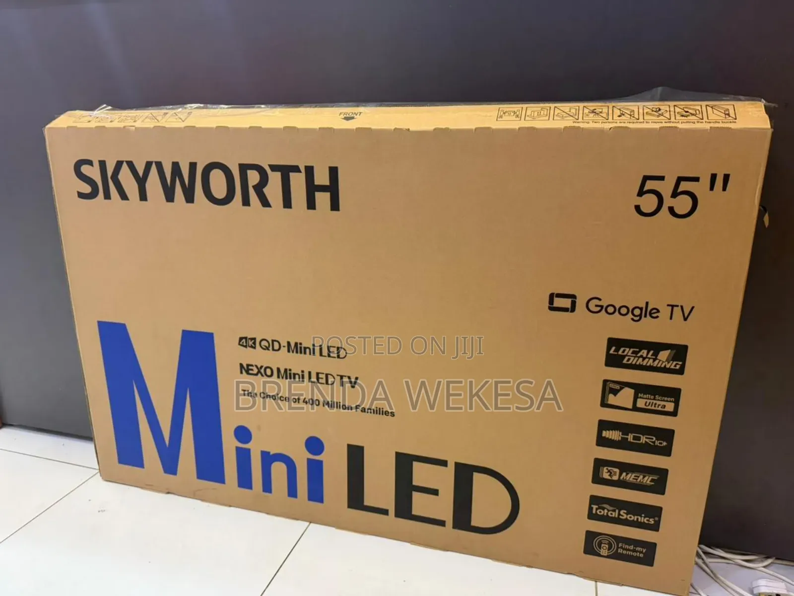 Skyworth 55 Inch Qd-Miniled Google Smart TV 55x6600h – Ultra Hd,