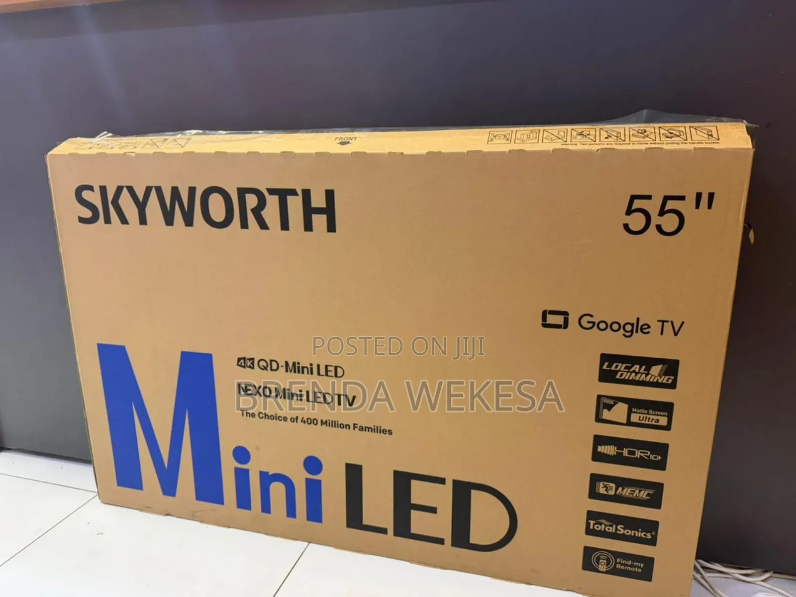 Skyworth 55 Inch Qd-Miniled Google Smart TV 55x6600h – Ultra Hd,