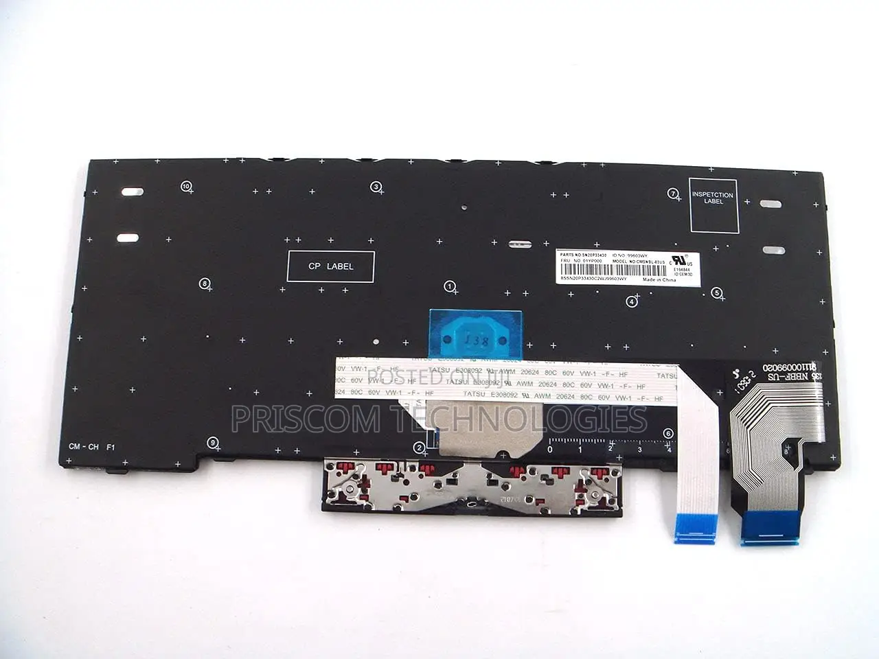 Non Backlit Keyboard for Lenovo Thinkpad X280 X390 X395