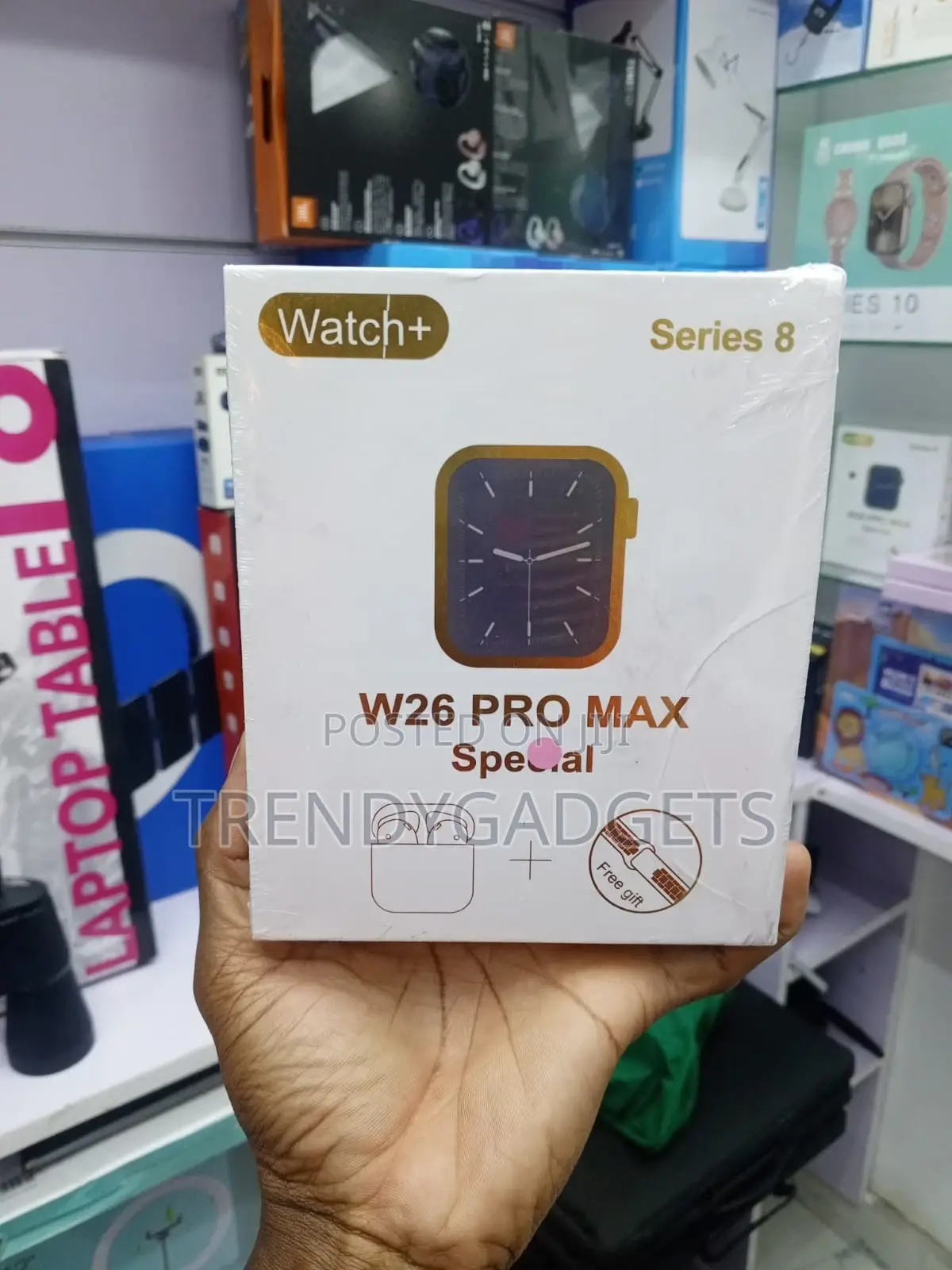 W26 Pro Max Smartwatch 44mm With Wireless Earbuds Combo