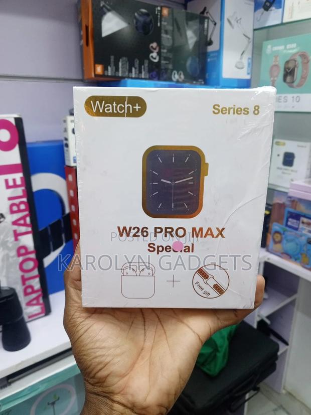 W26 Pro Max Smartwatch 44mm With Wireless Earbuds Combo - main view