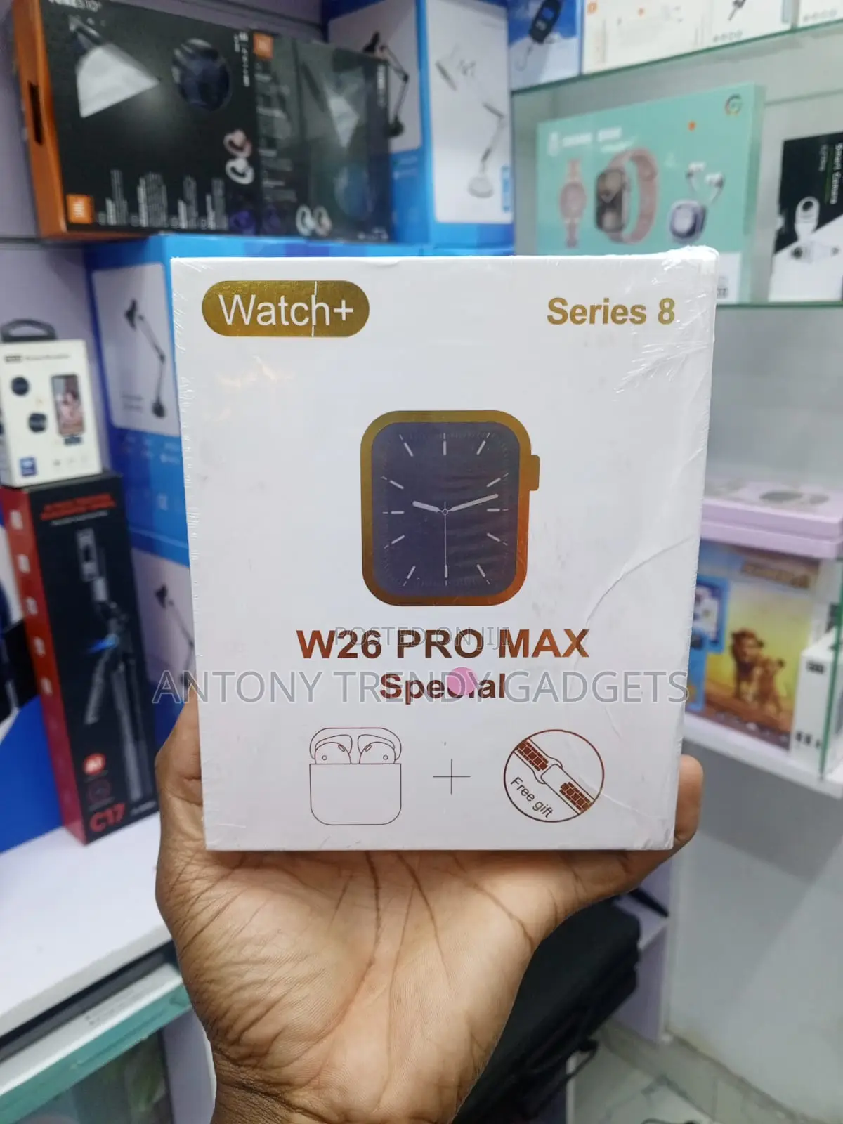 W26 Pro Max Series 8 Smartwatch Combo With Fitness & Health Tracking