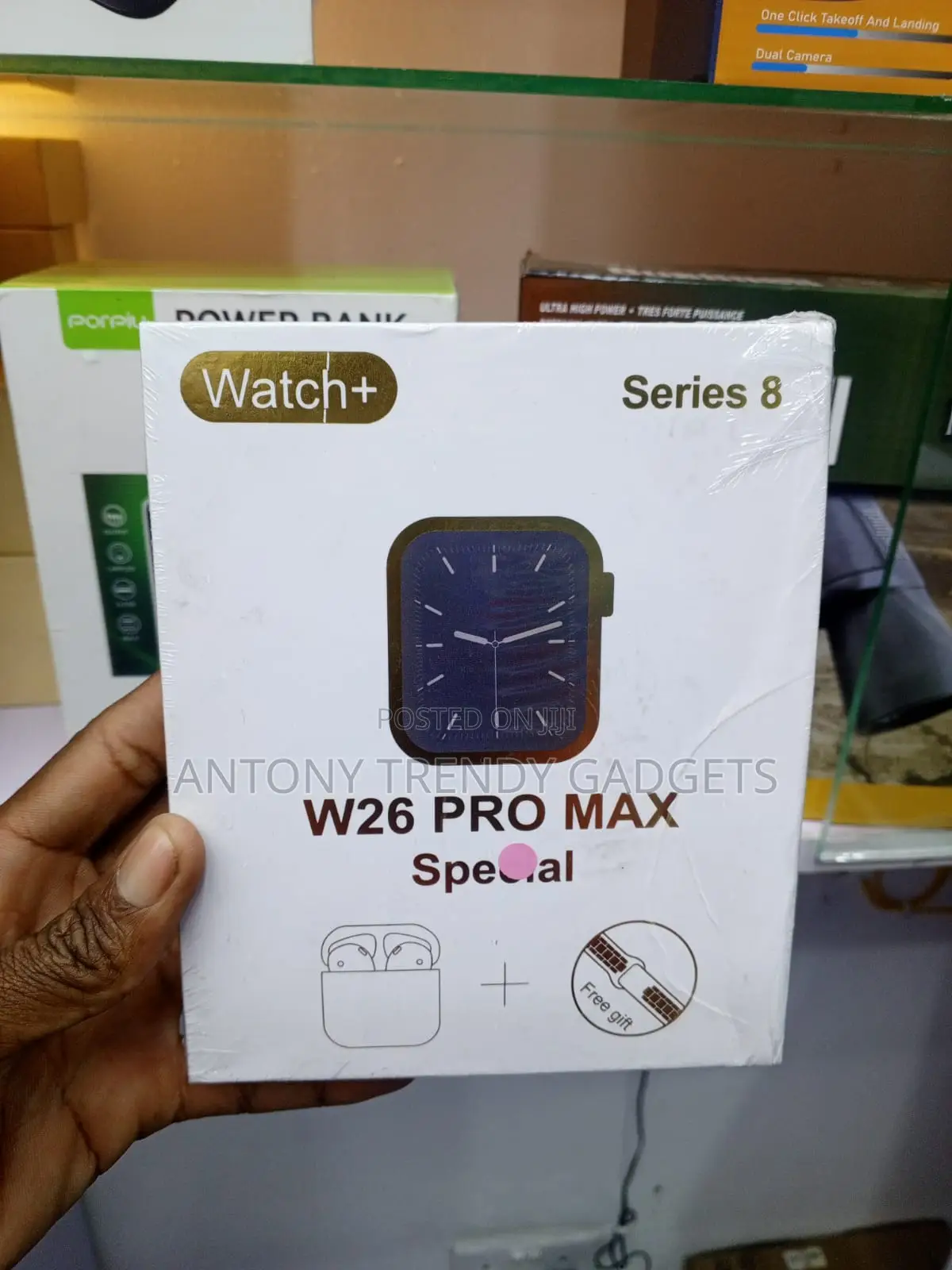W26 Pro Max Fitness Smartwatch With Heart Rate & O2 Monitor