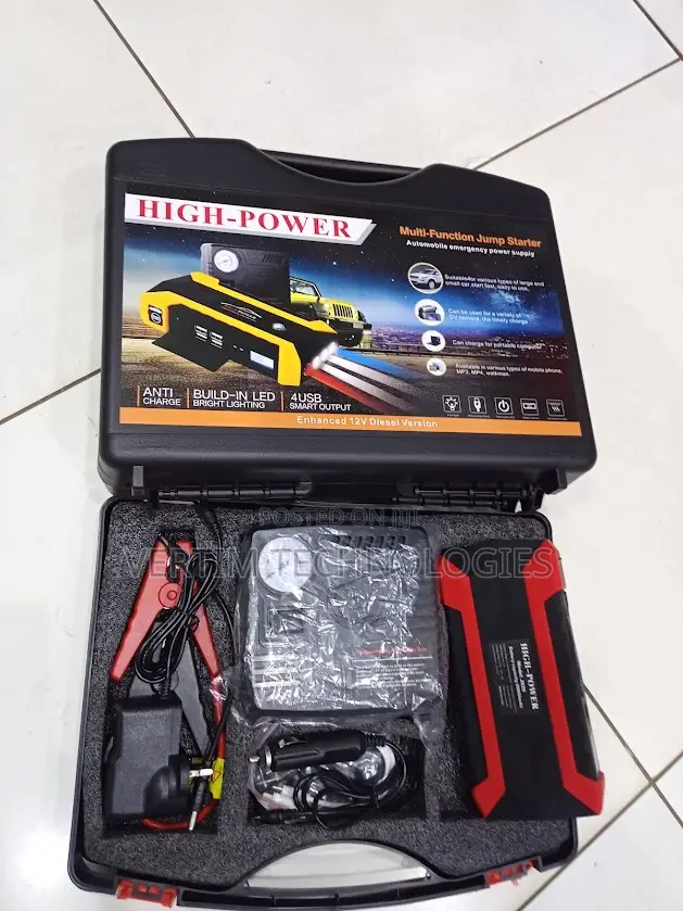 Long Term Reliability 99800mah Jump Starter Air Compressor Pump