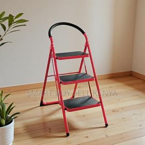 High Weight Capacity 3 Step Non-Slip Foldable Ladder Stepladder - thumbnail 2