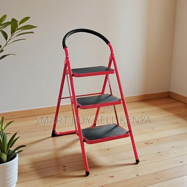 High Weight Capacity 3 Step Non-Slip Foldable Ladder Stepladder - main view