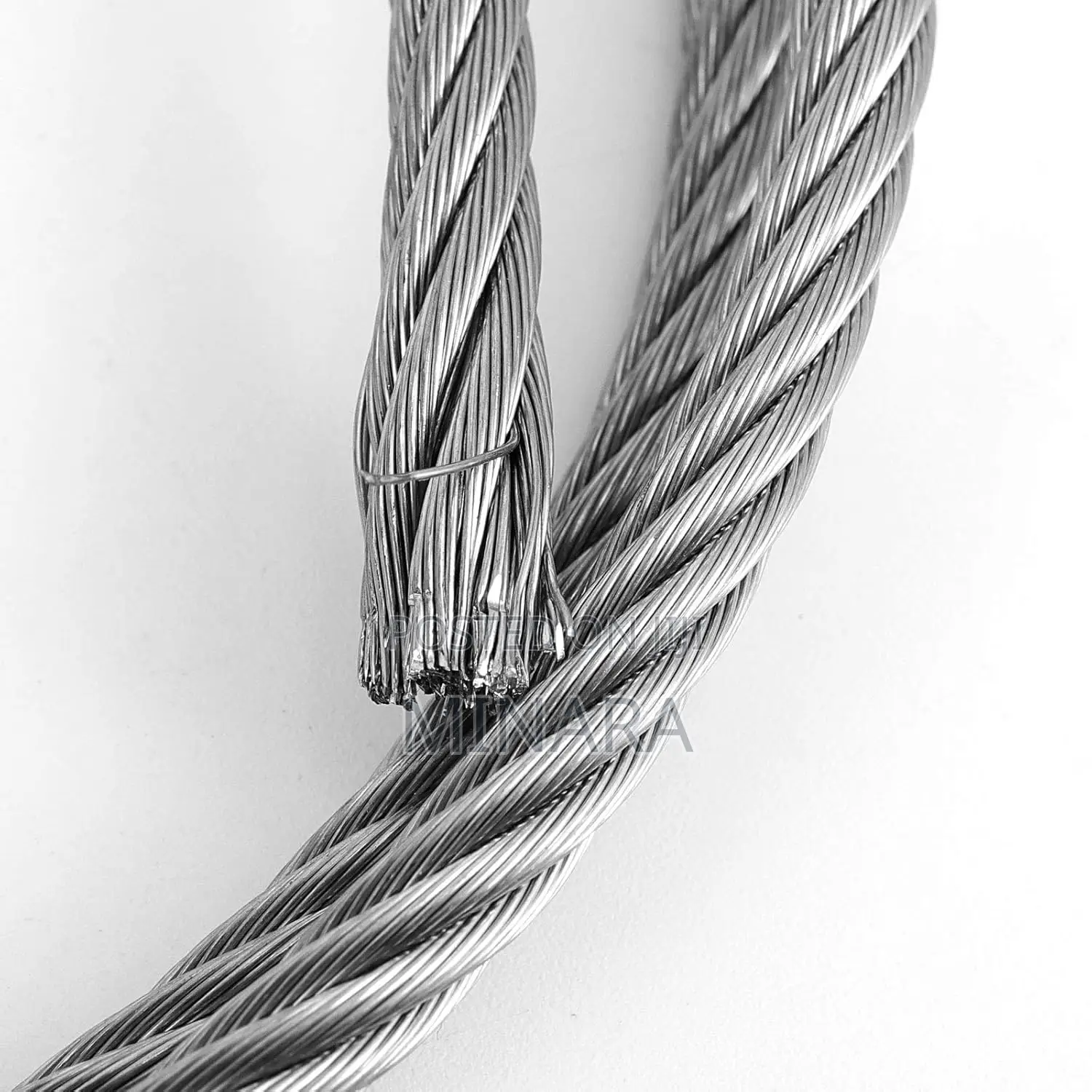 8mm, Galvanized Steel Wire Rope, 150 Meters Roll