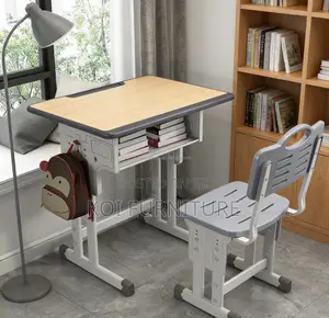 Kids Combo : Adjustable Kids Study Desk and Chair Set