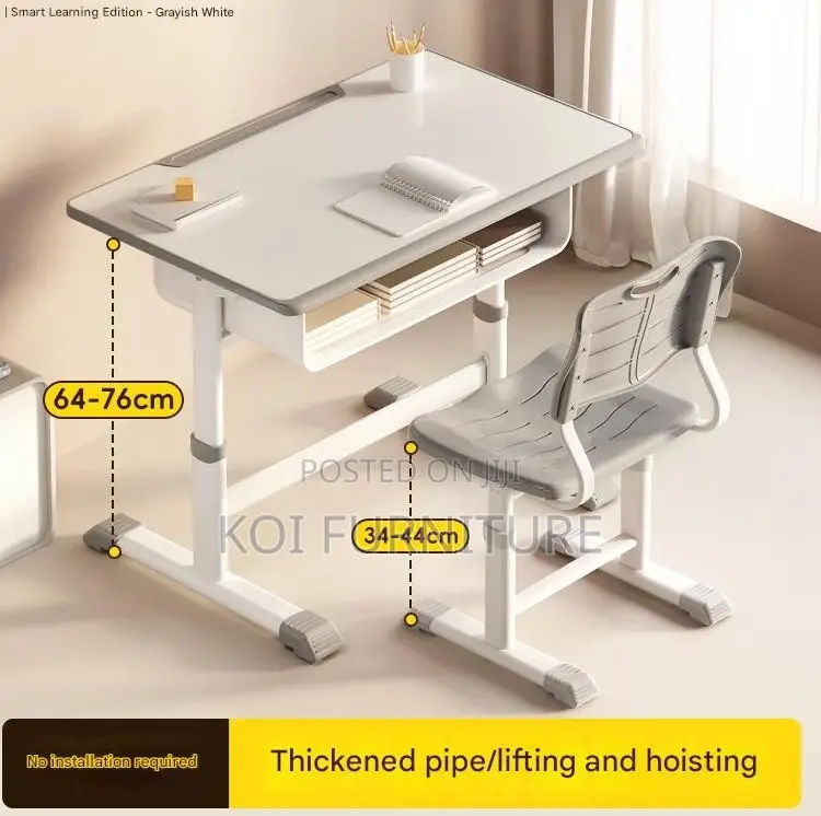 Kids Combo : Adjustable Kids Study Desk and Chair Set