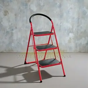 Quick Open-and-Close Mechanism 3 Step Foldable Ladder Stepladder