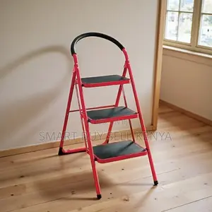 Space Saving Storage 3 Step Non-Slip Foldable Ladder Stepladder