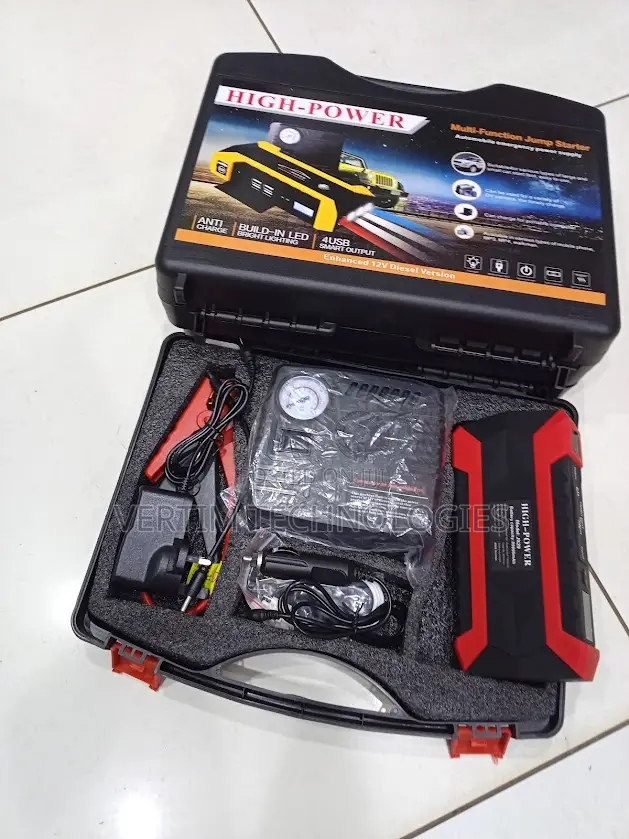 Top Quality High Power 99800mah Jump Starter Air Compressor Pump