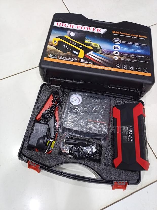 Top Quality High Power 99800mah Jump Starter Air Compressor Pump