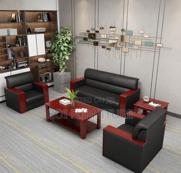 Office Sofa : 5-Seater Executive Guest Office Sofa Set - thumbnail 5