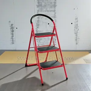 Scratch-Resistant Finish Portable 3 Step Foldable Ladder Stepladder