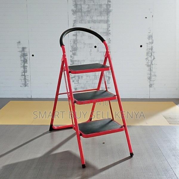 Scratch-Resistant Finish Portable 3 Step Foldable Ladder Stepladder - main view