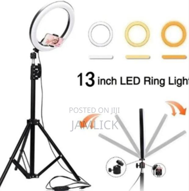 Bluetooth Led Ringlight 13-Inch + Tripod Stand - Dv