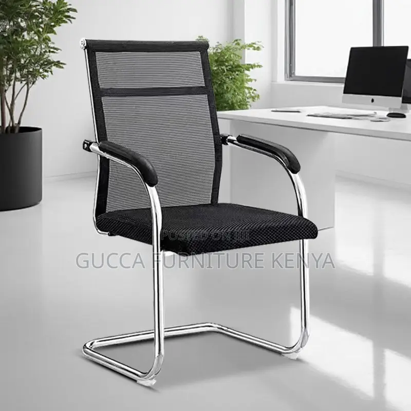Office Mesh Mid-back Reception Guest Chair
