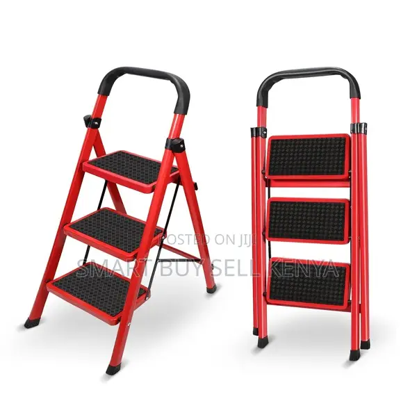 Foldable 3 Step Ladder for Kitchen, Household, Anti-Slip and Portable