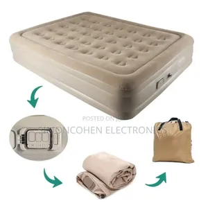 Inflatable Queen Size Airbed Mattress With In Built Pump