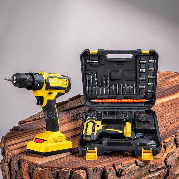 Brushless Motor Option Cordless Drill Drilling and Impact Functions
