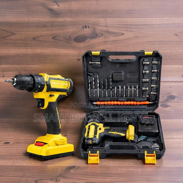 Strong Housing Cordless Drill With Drilling and Impact Functions - main view