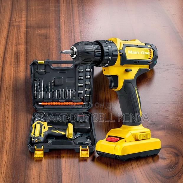 Energy Efficient Cordless Drill With Drilling and Impact Functions - main view