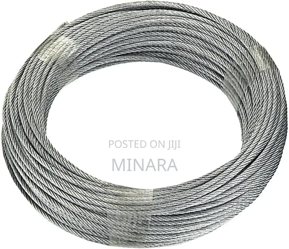 4mm, Galvanized Steel Wire Rope, 100 Meters Roll