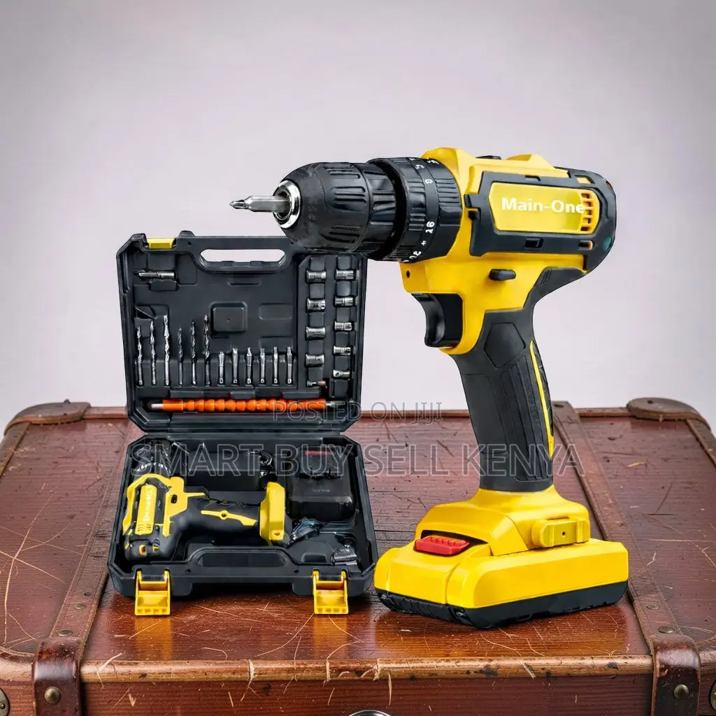 Easy to Carry Cordless Drill With Drilling and Impact Functions
