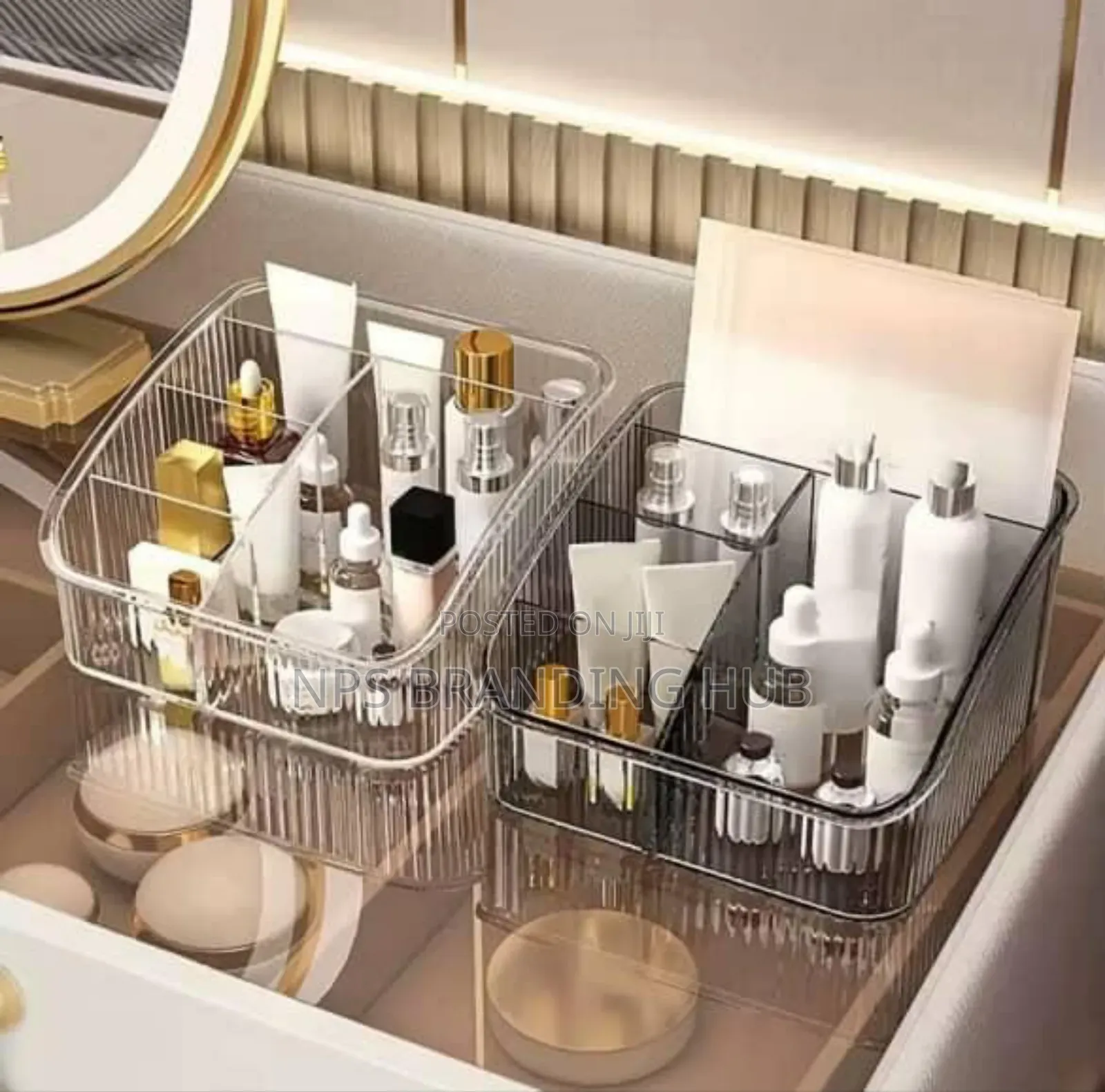 Heavy Acrylic Cosmetic Organizer 4grid Nm