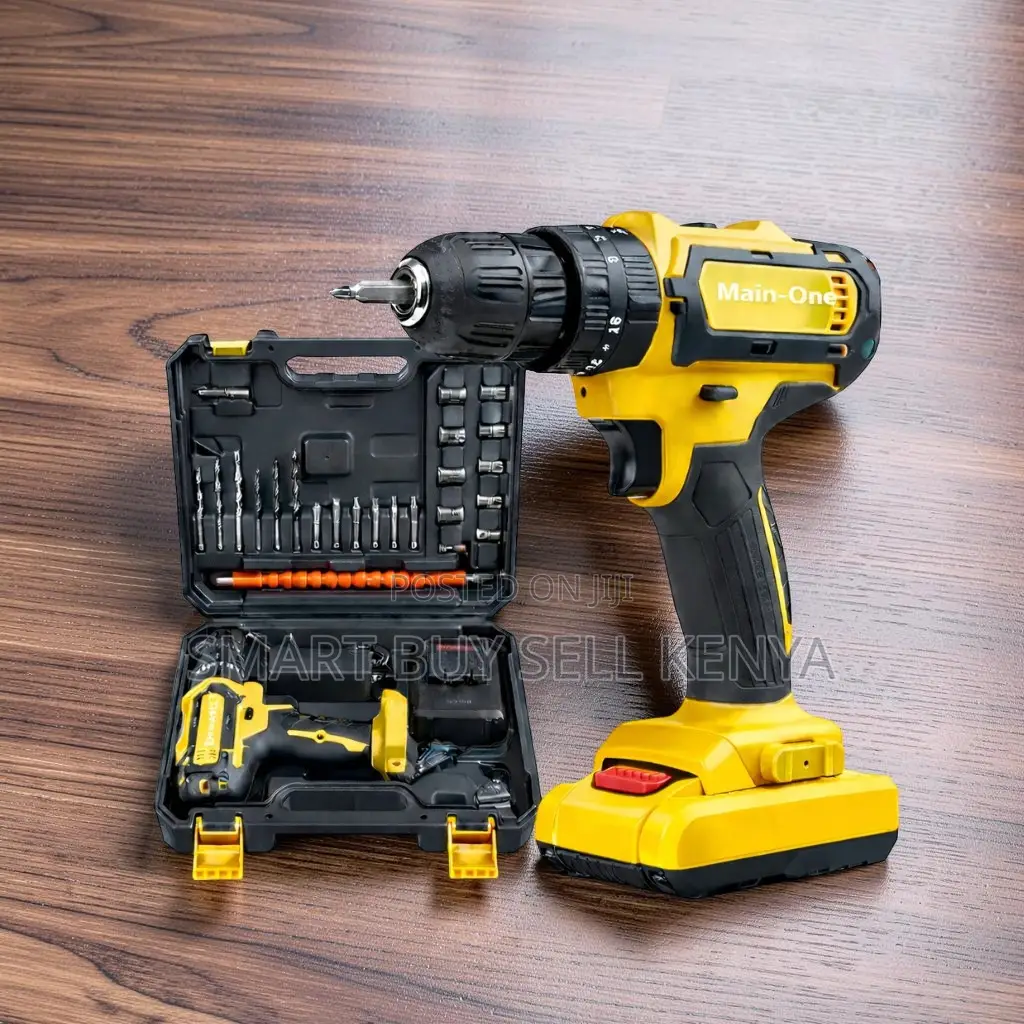 Portable Cordless Durable Drill With Drilling and Impact Functions