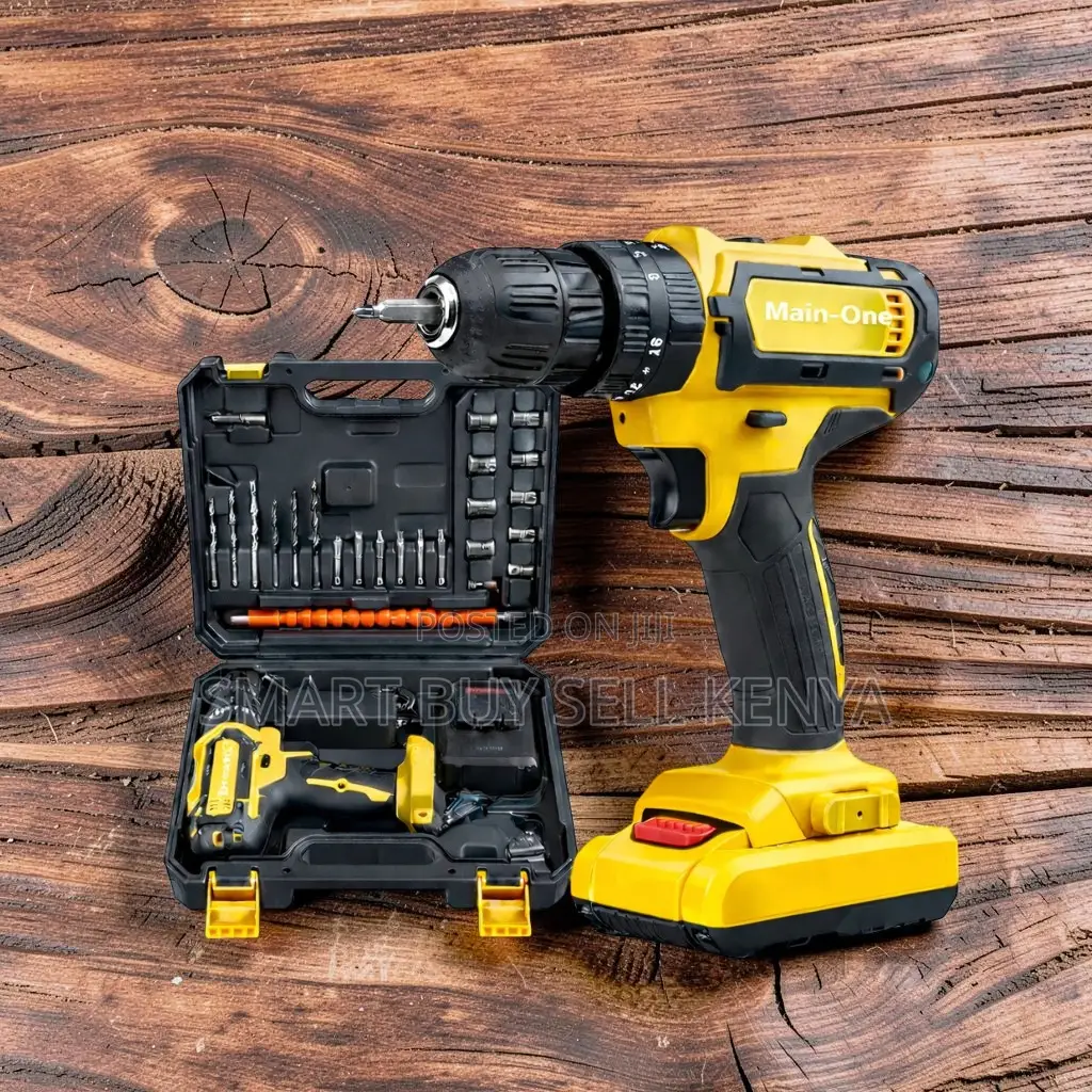 Low Vibration Design Cordless Drill With Drilling and Impact Functions