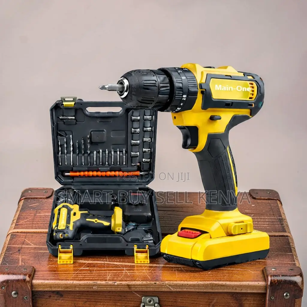 Long Battery Life Cordless Drill With Drilling and Impact Functions
