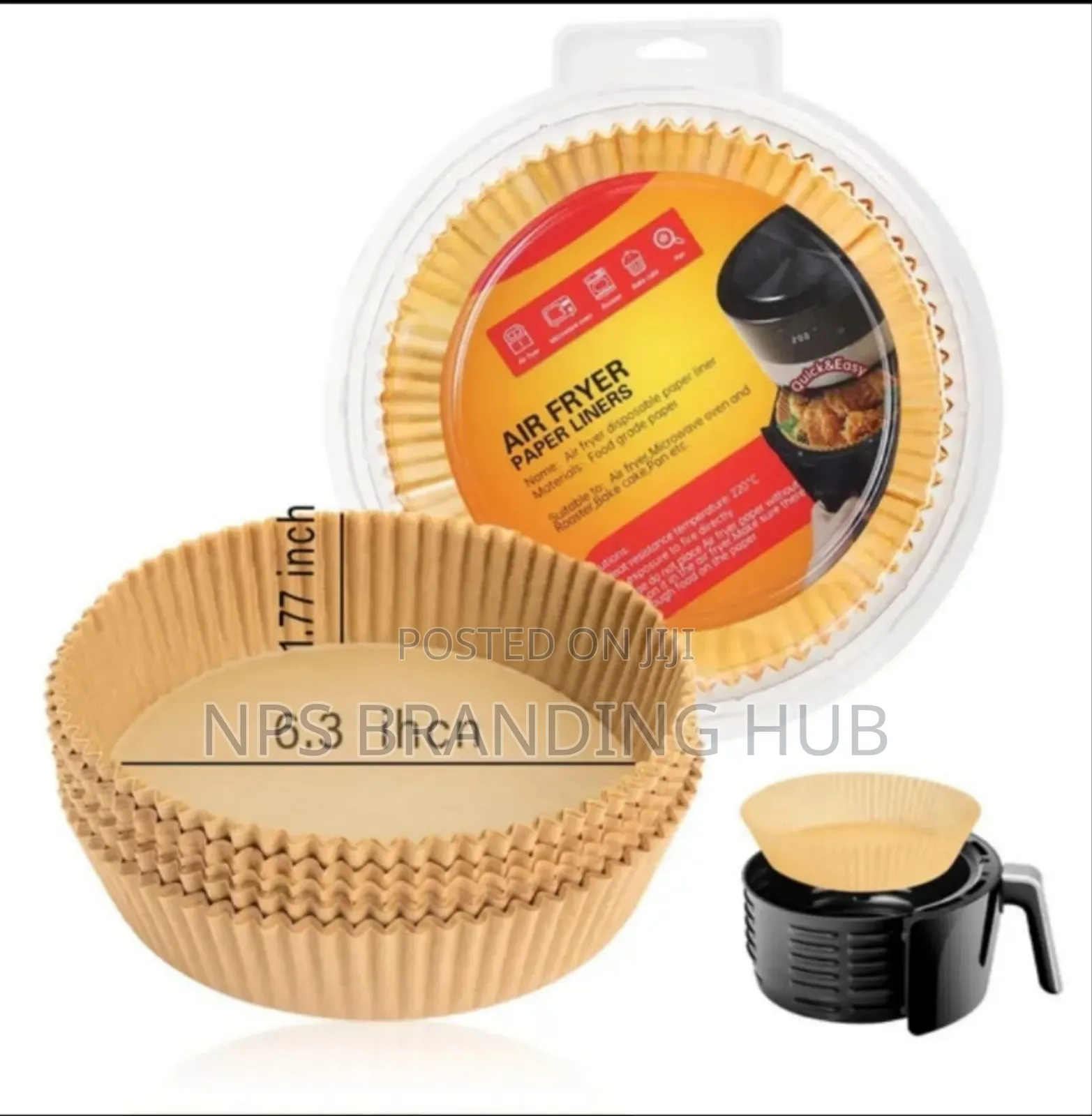 Nonstick Air Fryer/Air Frier Liners *Round And Square* 25pcs Nm
