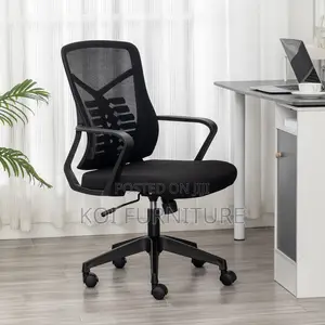 Office Chair : Mid-Back Ergonomic Mesh Office Chair
