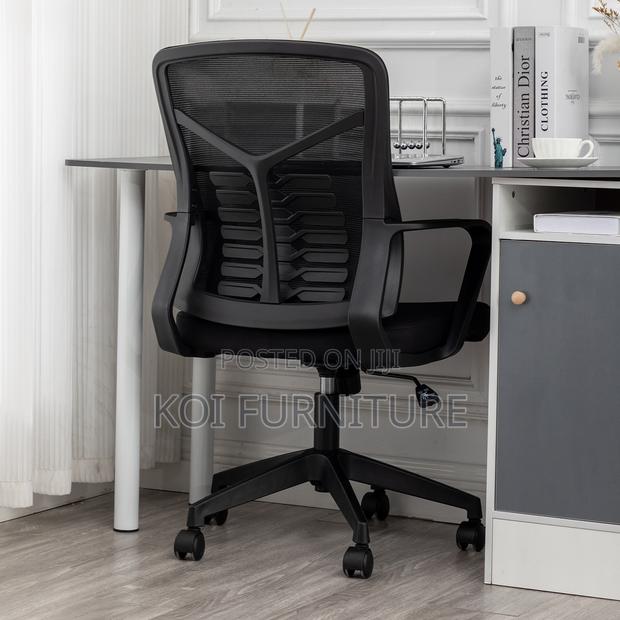 Office Chair : Mid-Back Ergonomic Mesh Office Chair - thumbnail 7