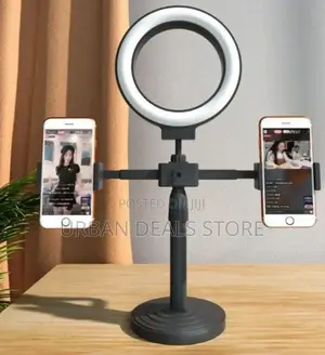 Double Stand Holder With 6inch Ringlight