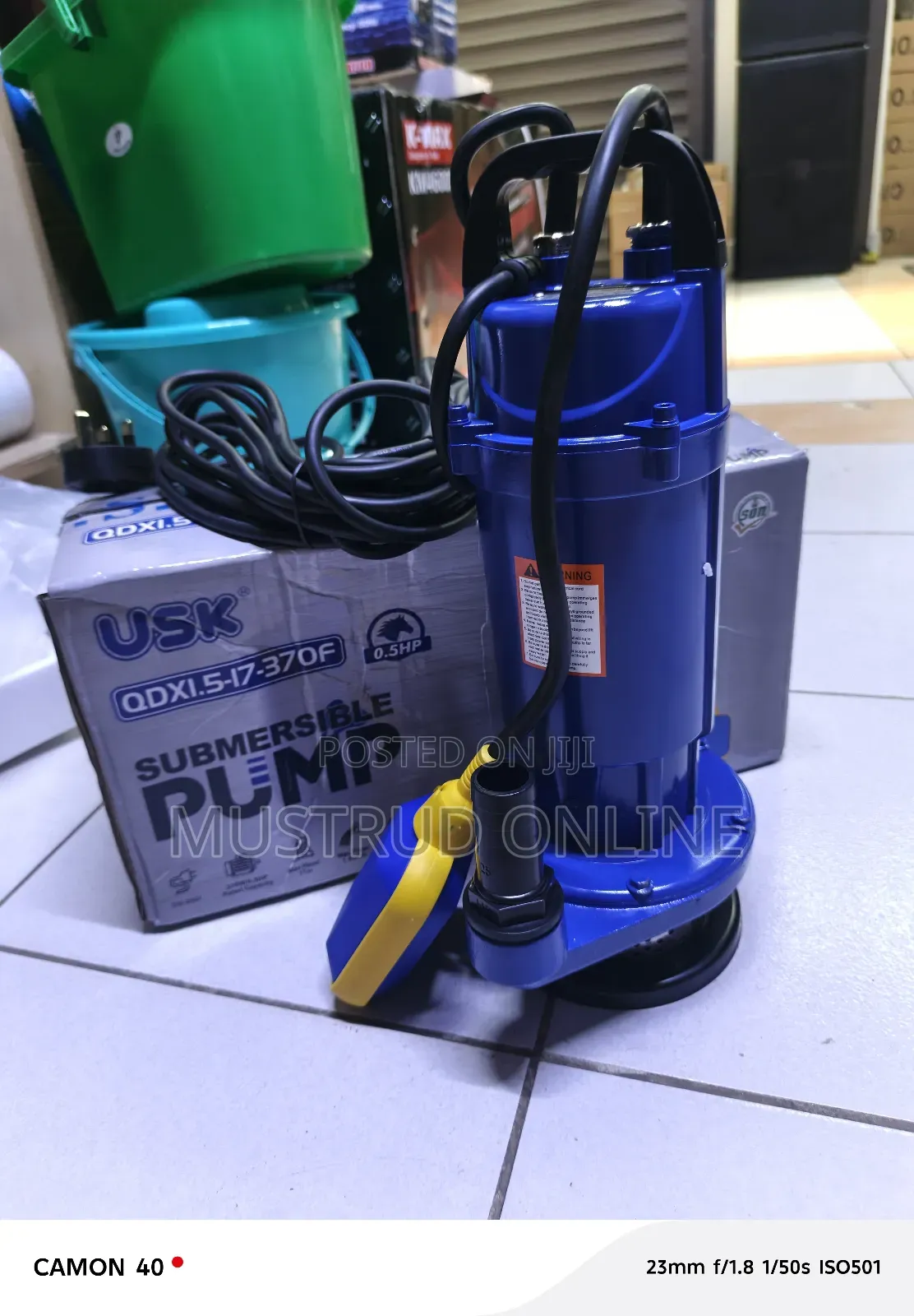 Usk 0.5hp Shallow Well Submersible Water Pump