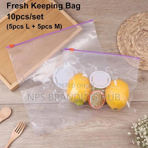 Reusable Ziplock Fridge Bags Set Of 20pcs 2kg Nm