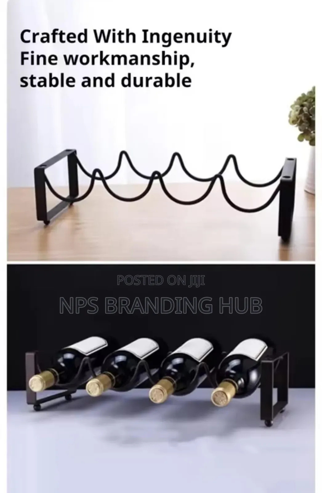 Metallic Carbon Wine Holder.
4slot
Colour: Tan Brown
Nm