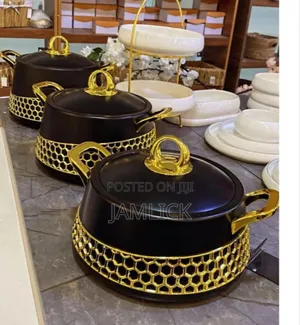 3pcs Marble Greyhot Pot Set - Jf