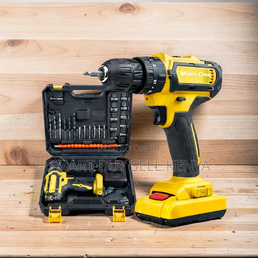 Heat-Resistant Cordless Drill With Drilling and Impact Functions