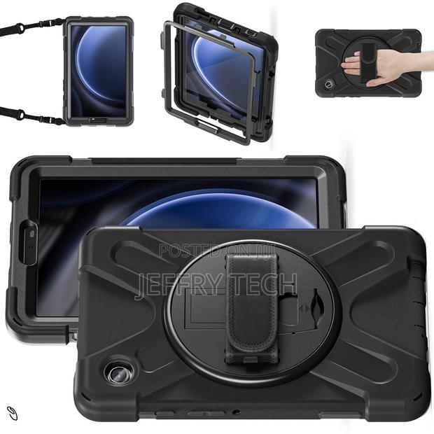Daina Rugged Samsung Tab A11 With Kick Stand, and Shoulder Strap Case