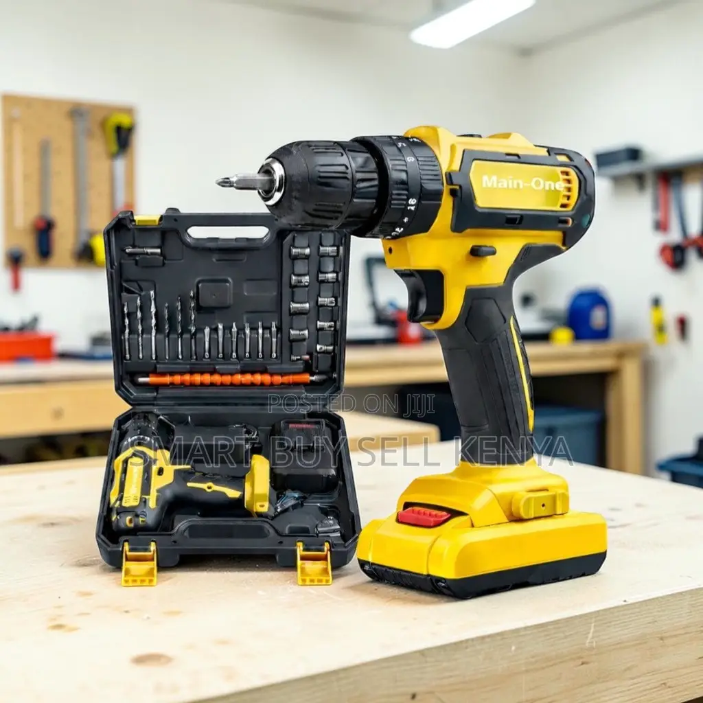 Cordless Drill With Drilling and Impact Functions With Durable Motor