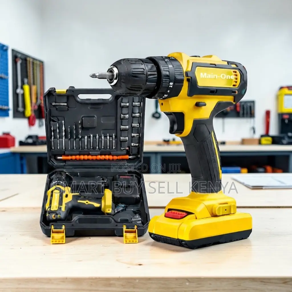 High Torque Output Cordless Drill With Drilling and Impact Functions