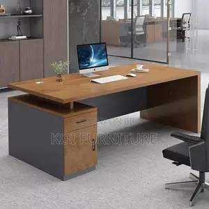 Office Desk : 1.4m Modern Wooden Executive Office Desk