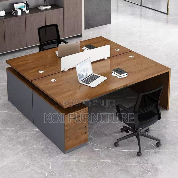 Office Desk : 1.4m Modern Wooden Executive Office Desk - thumbnail 5