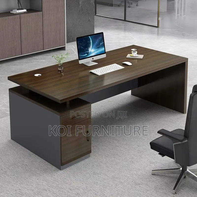 Office Desk : 1.4m Modern Wooden Executive Office Desk